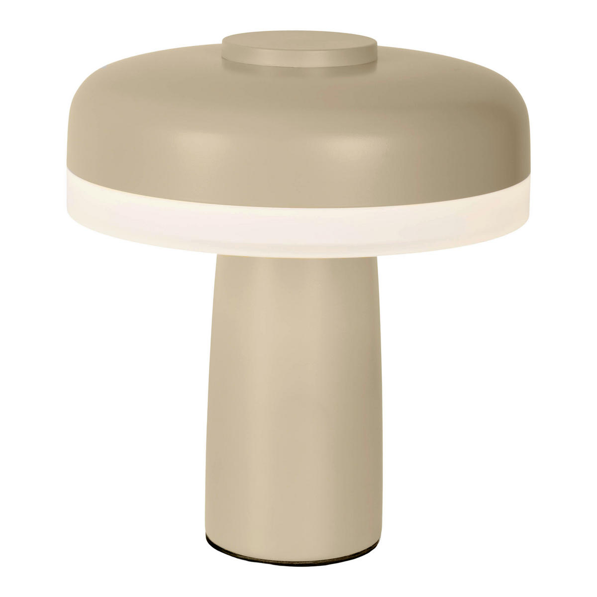 LED-TISCHLEUCHTE 16,5/15 cm   - Beige, KONVENTIONELL, Kunststoff/Metall (16,5/15cm) - Näve