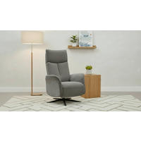 RELAXSESSEL NUBBI Webstoff    - Graubraun/Schwarz, Design, Textil/Metall (75/109/84/148/84cm) - Livetastic