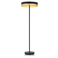 PODNA LED LAMPA - zlatna/crna, Dizajnerski, metal (45/140cm)