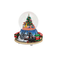 DEKOSPIELUHR  - Blau/Rot, Basics, Glas (25/17/16cm) - X-Mas