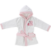 OTROŠKI KOPALNI PLAŠČ RAČKA - roza/bela, Basics, tekstil (74/80null) - My Baby Lou