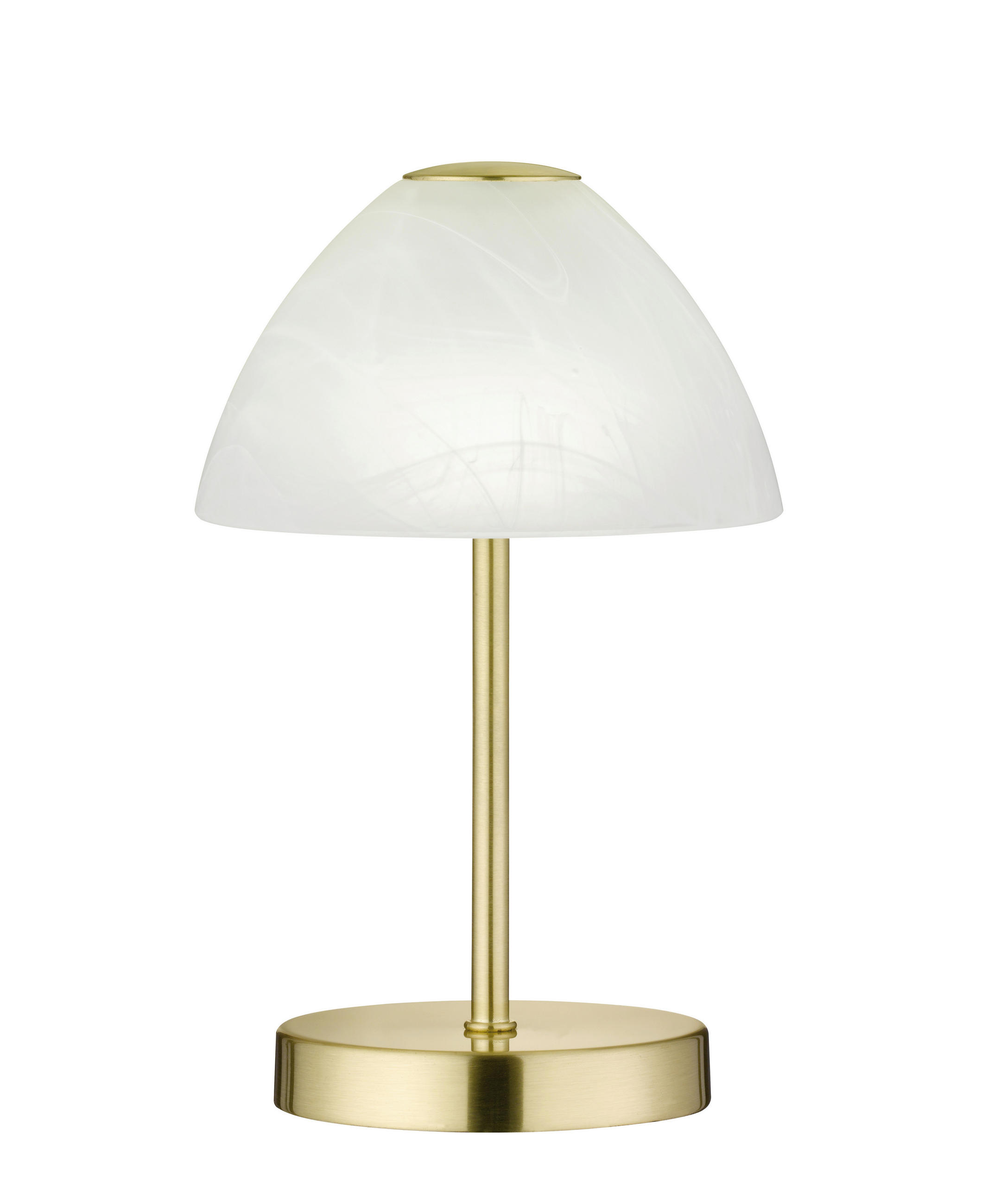 NAMIZNA LED SVETILKA TOUCH 15/24 cm - zlate barve/bela, Konvencionalno, kovina/steklo (15/24cm) - Boxxx
