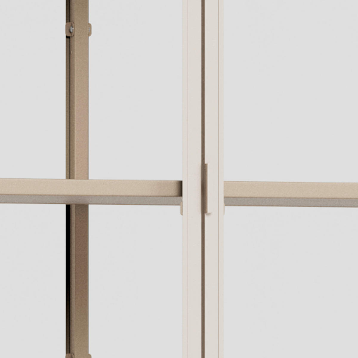 VITRINE SEAFORD in Grau  - Klar/Grau, Design, Glas/Holzwerkstoff (77/185,6/35cm) - MID.YOU