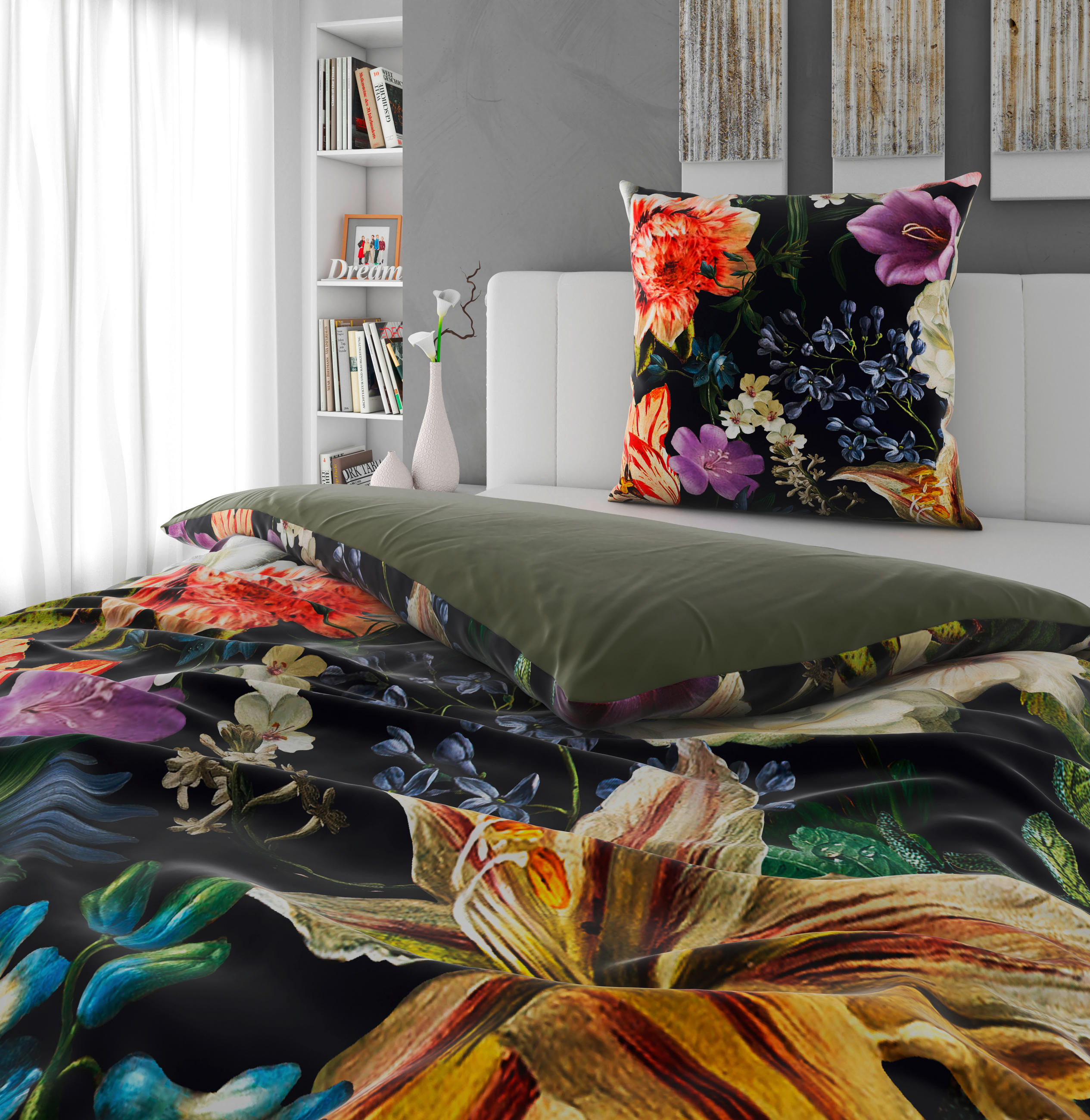 WENDEBETTWÄSCHE Satin 135/200 cm  - Multicolor, Textil (135/200cm) - Novel