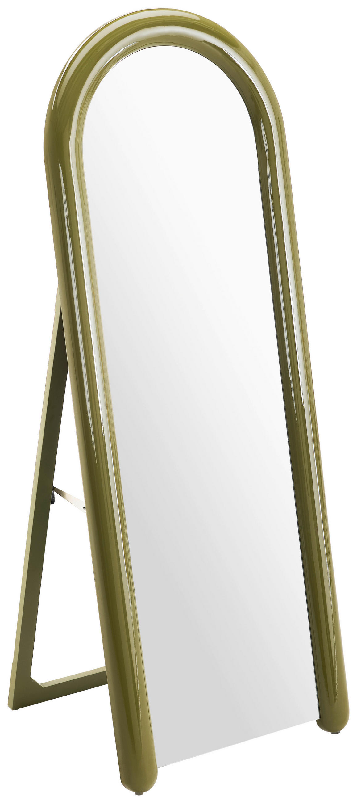 STANDSPIEGEL 60/160/6,6 cm, Grün  - Grün, LIFESTYLE, Glas/Holzwerkstoff (60/160/6,6cm) - Novel