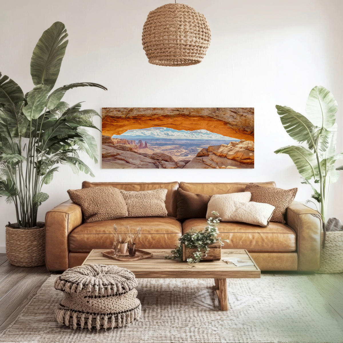 LEINWANDBILD Landschaft & Natur 150/60 cm  - Multicolor, Basics, Holz/Textil (150/60cm)