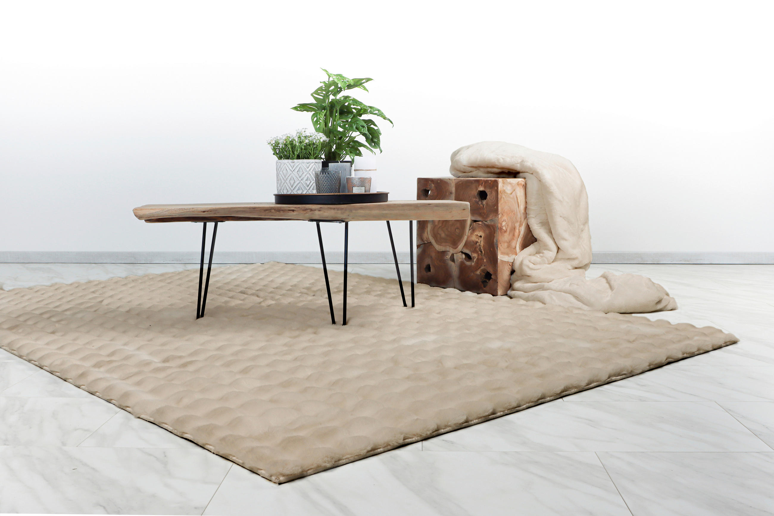 HOCHFLORTEPPICH 200/290 cm Beige  - Beige, KONVENTIONELL, Textil (200/290cm)