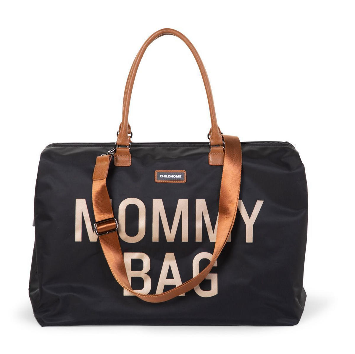 WICKELTASCHE Mommy Bag Black Gold  - Schwarz/Grau, Basics, Textil (30cm) - Childhome