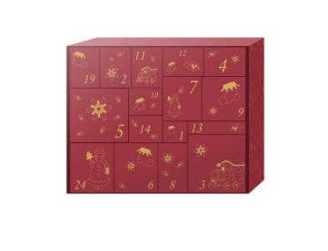 ADVENTSKI KALENDAR - višebojno, Basics, keramika (48,5/40/15cm)