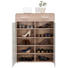 SCHUHSCHRANK 90/120/36 cm - Silberfarben/Weiß, Design, Holzwerkstoff/Kunststoff (90/120/36cm) - Carryhome SCHUHSCHRANK 90/120/36 cm - Silberfarben/Weiß, Design, Holzwerkstoff/Kunststoff (90/120/36cm) - Carryhome