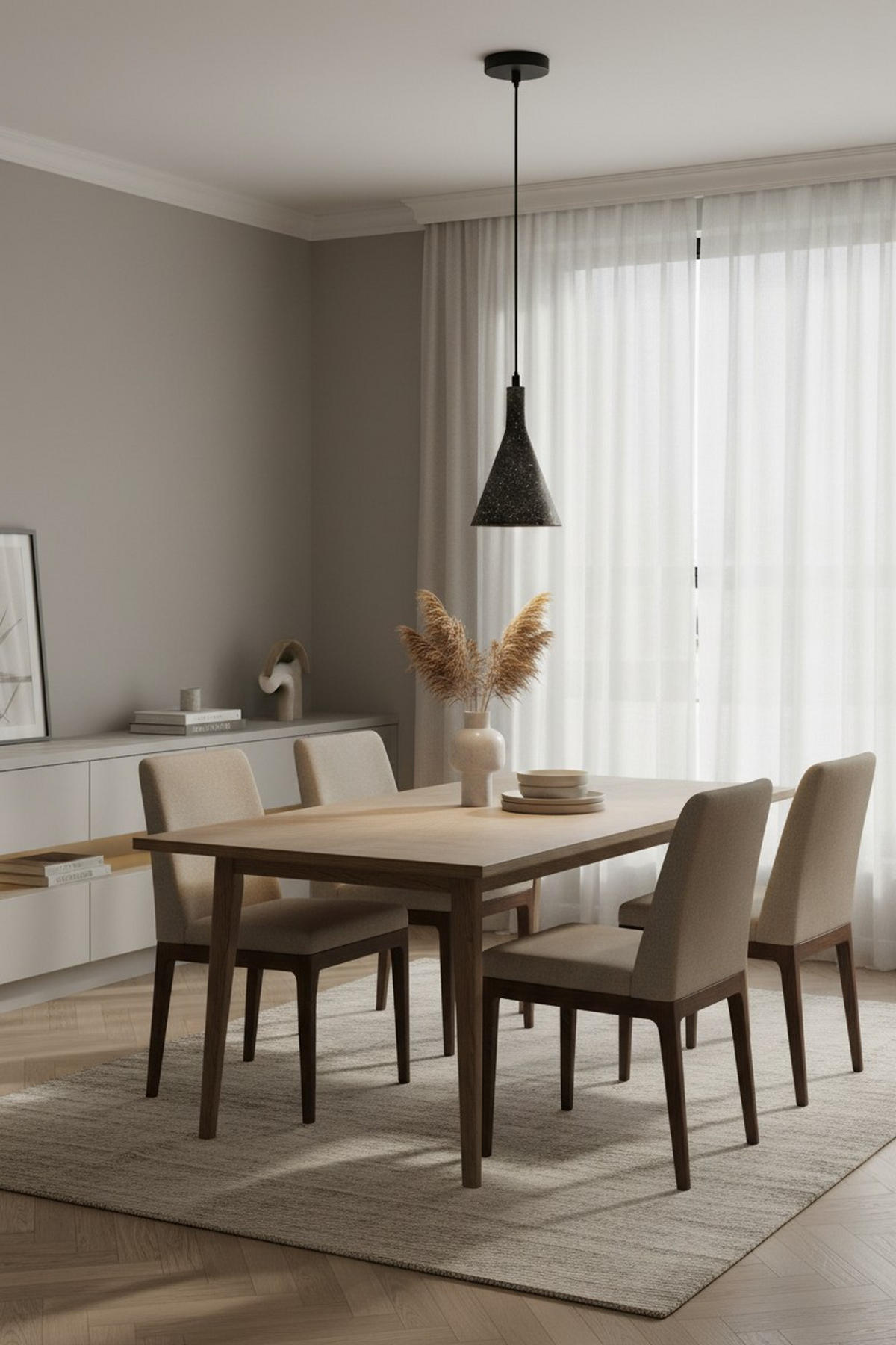 HÄNGELEUCHTE 15/120 cm  - Schwarz, Design, Stein/Metall (15/120cm) - Collet's Monde