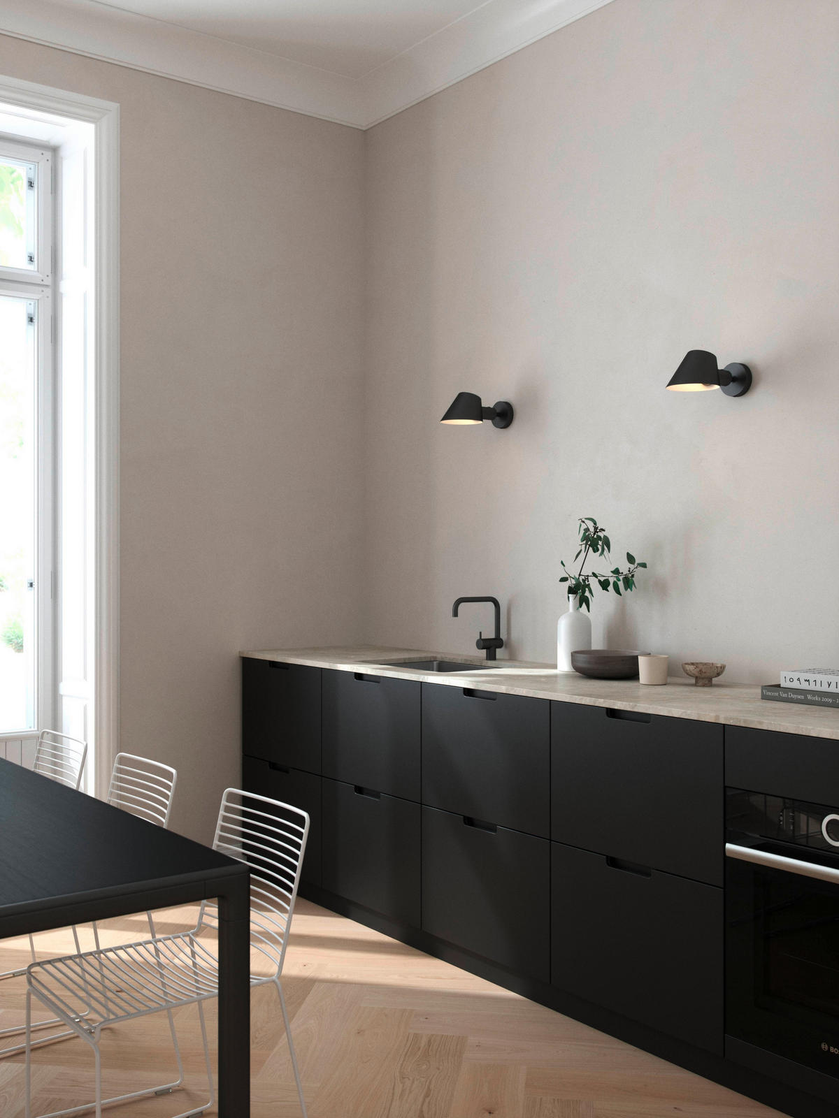 WANDLEUCHTE 15/11,7 cm   - Schwarz, Design, Metall (15/11,7cm) - Nordlux