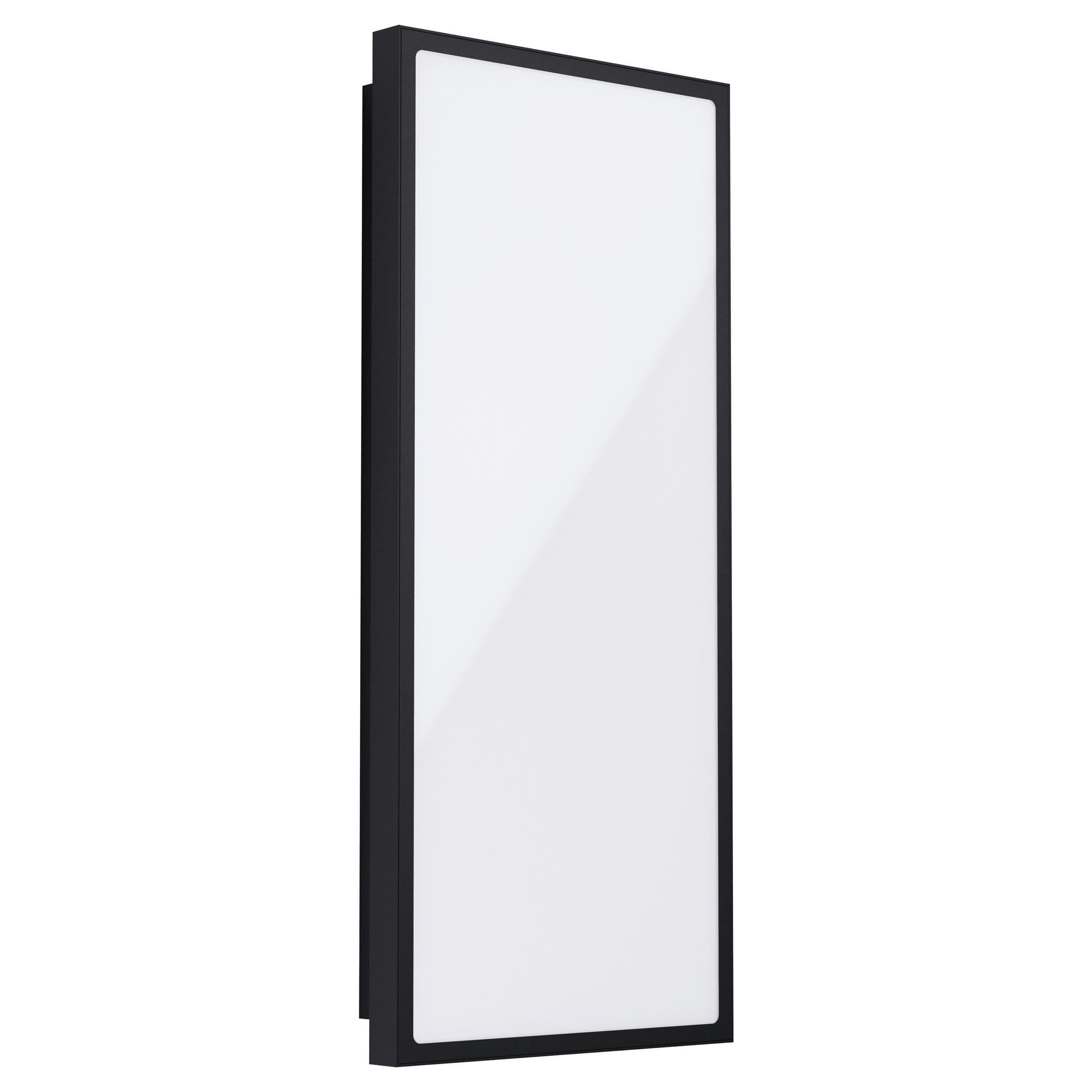 AUSSENWANDLEUCHTE - Weiss/Schwarz, Basics, Kunststoff/Metall (25/6,5/57cm) - Eglo