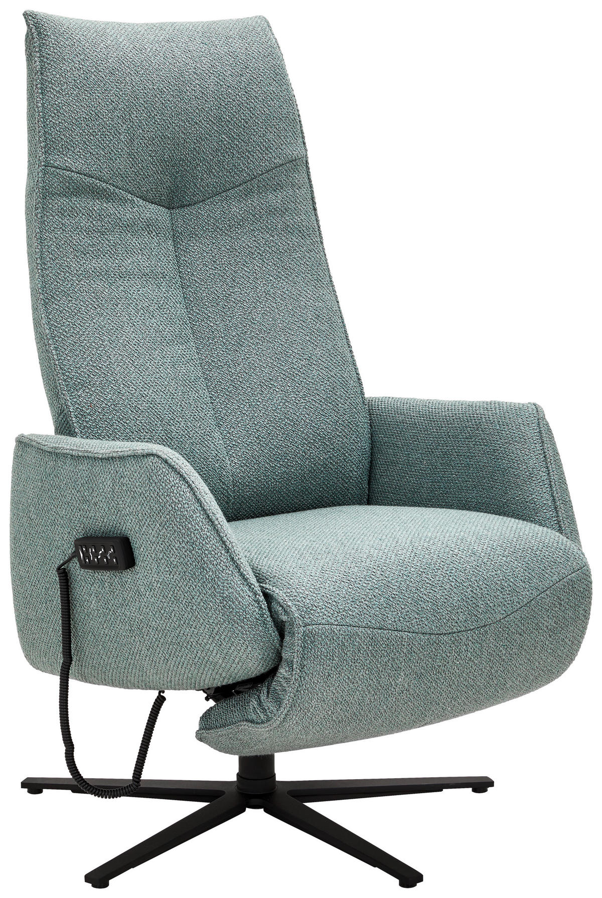 RELAXSESSEL in Textil Petrol  - Anthrazit/Petrol, Design, Textil/Metall (71/122/87cm) - Johann Jakob