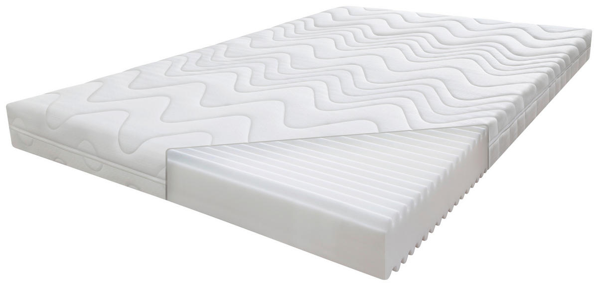Kindermatzratze Komfort Med 120/200 cm  - Weiss, Modern, Textil (120/200cm) - MID.YOU