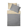 KÉTOLDALAS ÁGYNEMŰHUZAT 140/200 cm  - bézs/szürke, Basics, textil (140/200cm) - Fleuresse