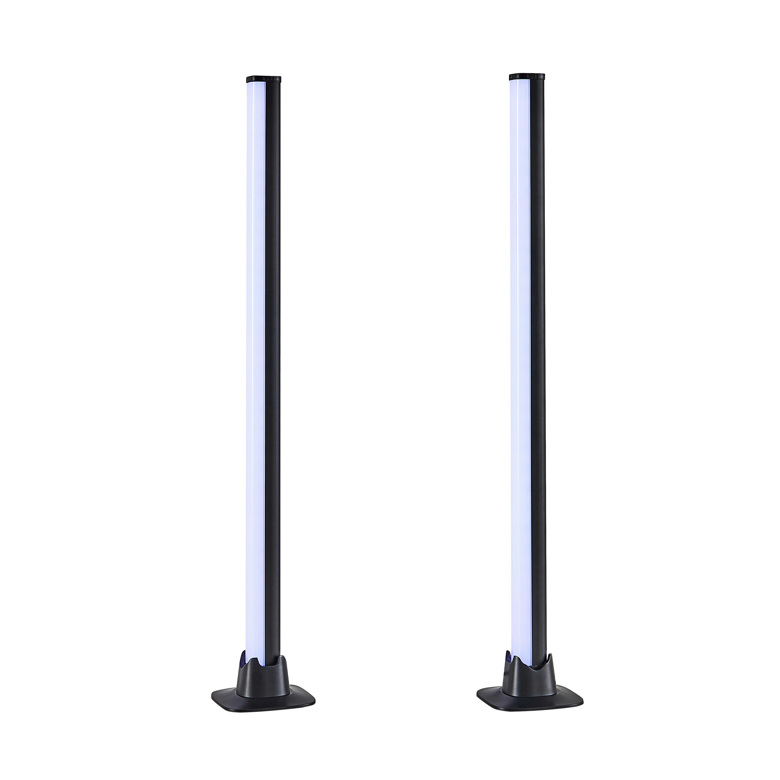 STOLNÍ LED LAMPA, dálkový ovladač, 3/55/3 cm - černá, Basics, kov (3/55/3cm)
