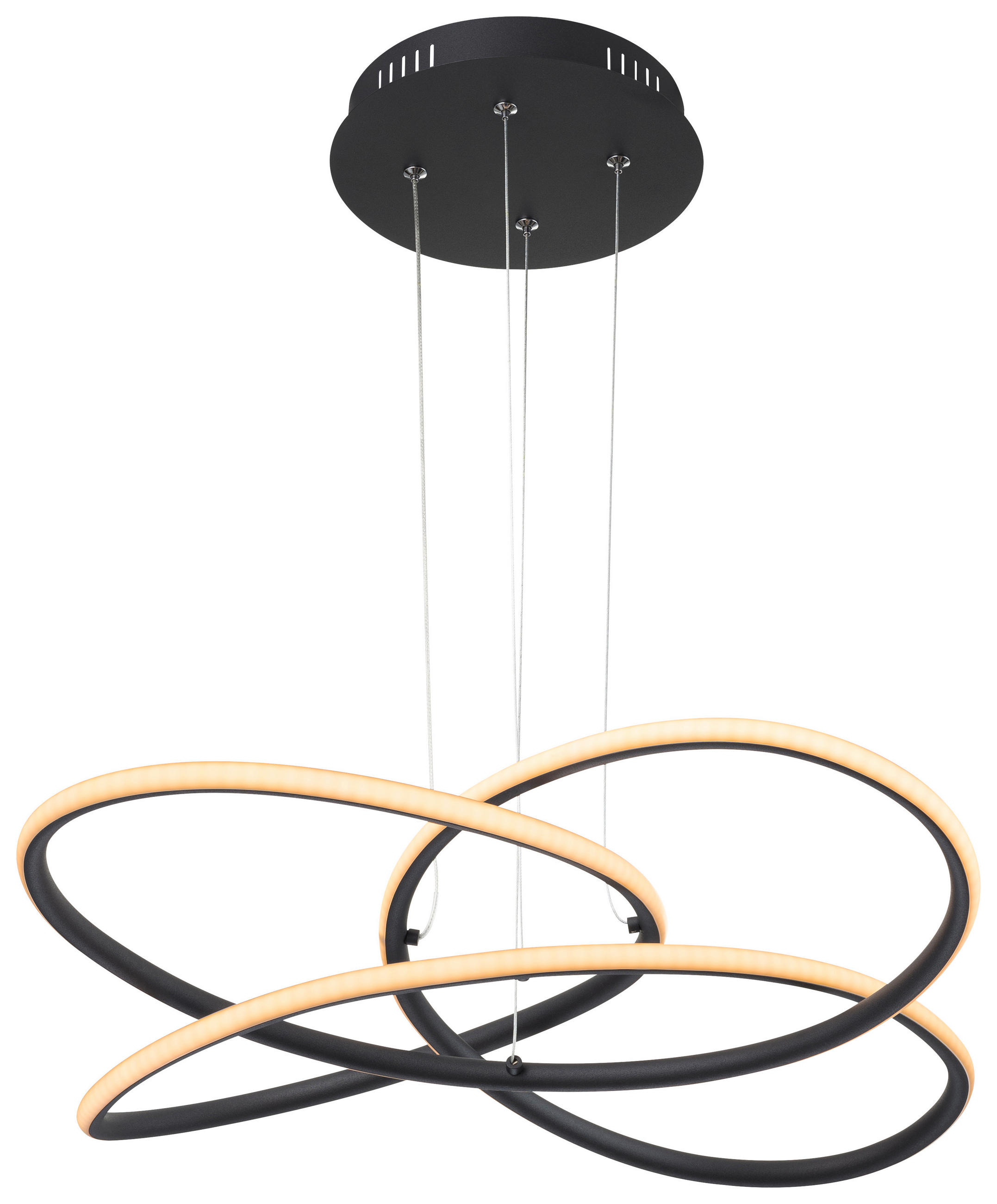 LED-HÄNGLAMPA Panda 75/120 cm  - vit/opal, Basics, metall/plast (75/120cm) - Globo