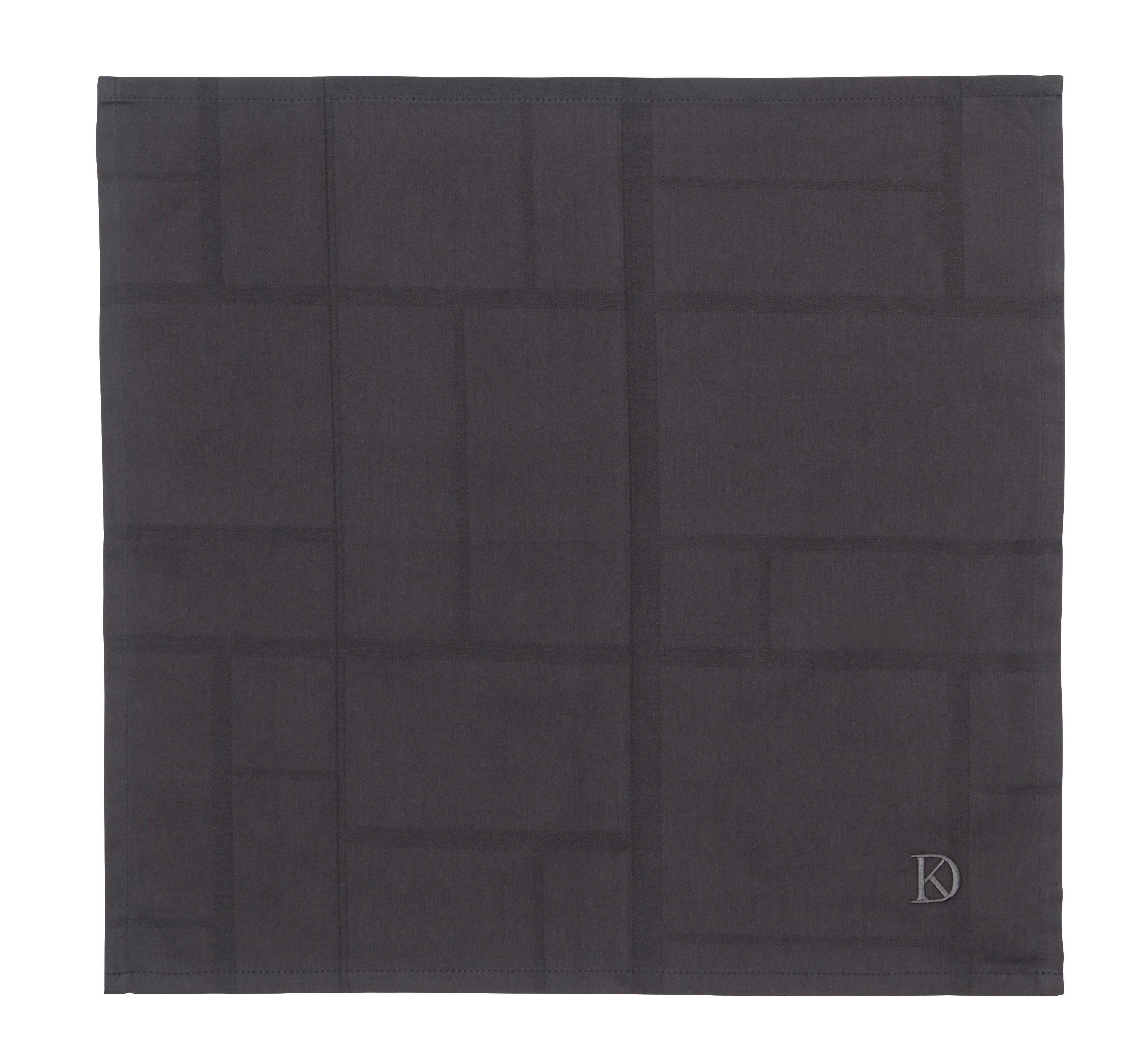TEXTILSZALVÉTA 45/45 cm   - antracit, Basics, textil (45/45cm) - Dieter Knoll
