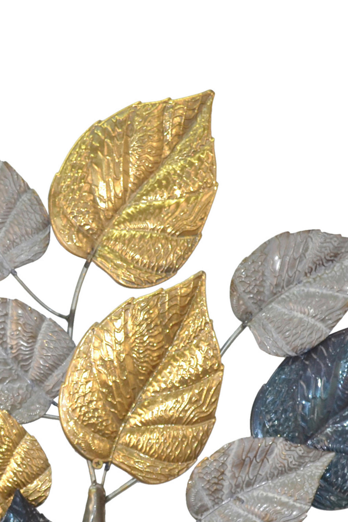 WANDDEKO Metall  - Goldfarben/Grau, Design, Metall (3/77/70cm) - MID.YOU