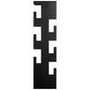 WANDGARDEROBE  in Schwarz  - Schwarz, Design, Metall (15/60/8cm)