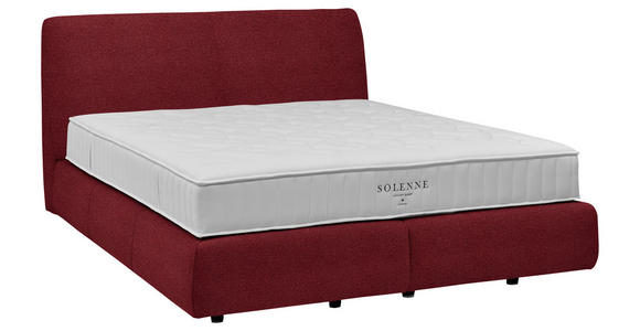 BOXSPRINGBETT 200/200 cm  in Rot  - Rot/Schwarz, Design, Kunststoff/Textil (200/200cm) - Johann Jakob