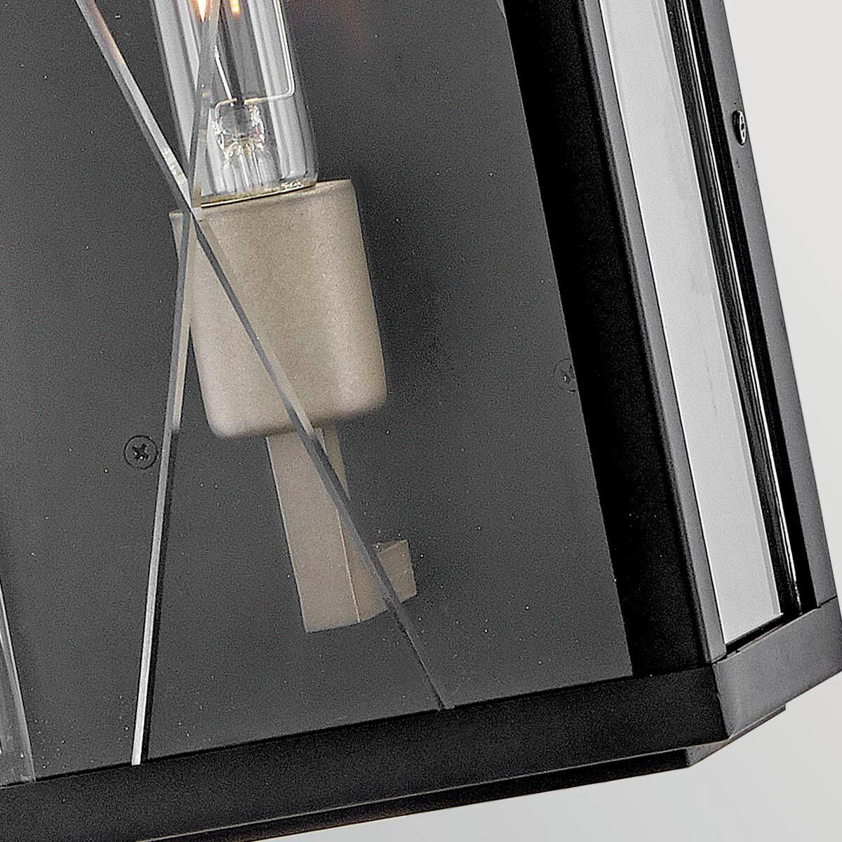 WANDLEUCHTE HINKLEY 55,9/19,1/14,7 cm  - Schwarz, Design, Glas/Metall (55,9/19,1/14,7cm) - Elstead Lighting