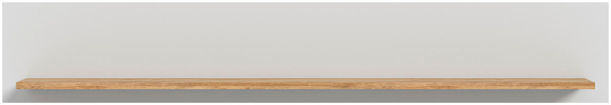 STENSKA POLICA - siva/barve hrasta, Design, leseni material (150/25/22cm) - MID.YOU