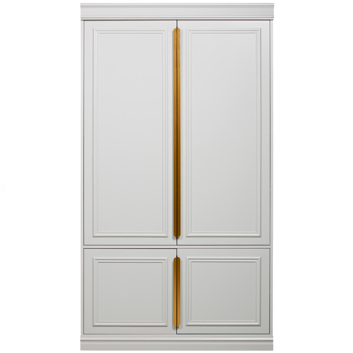 DREHTÜRENSCHRANK  in Grau  - Roségold/Grau, Basics, Holz/Metall (110/215/44cm) - MID.YOU