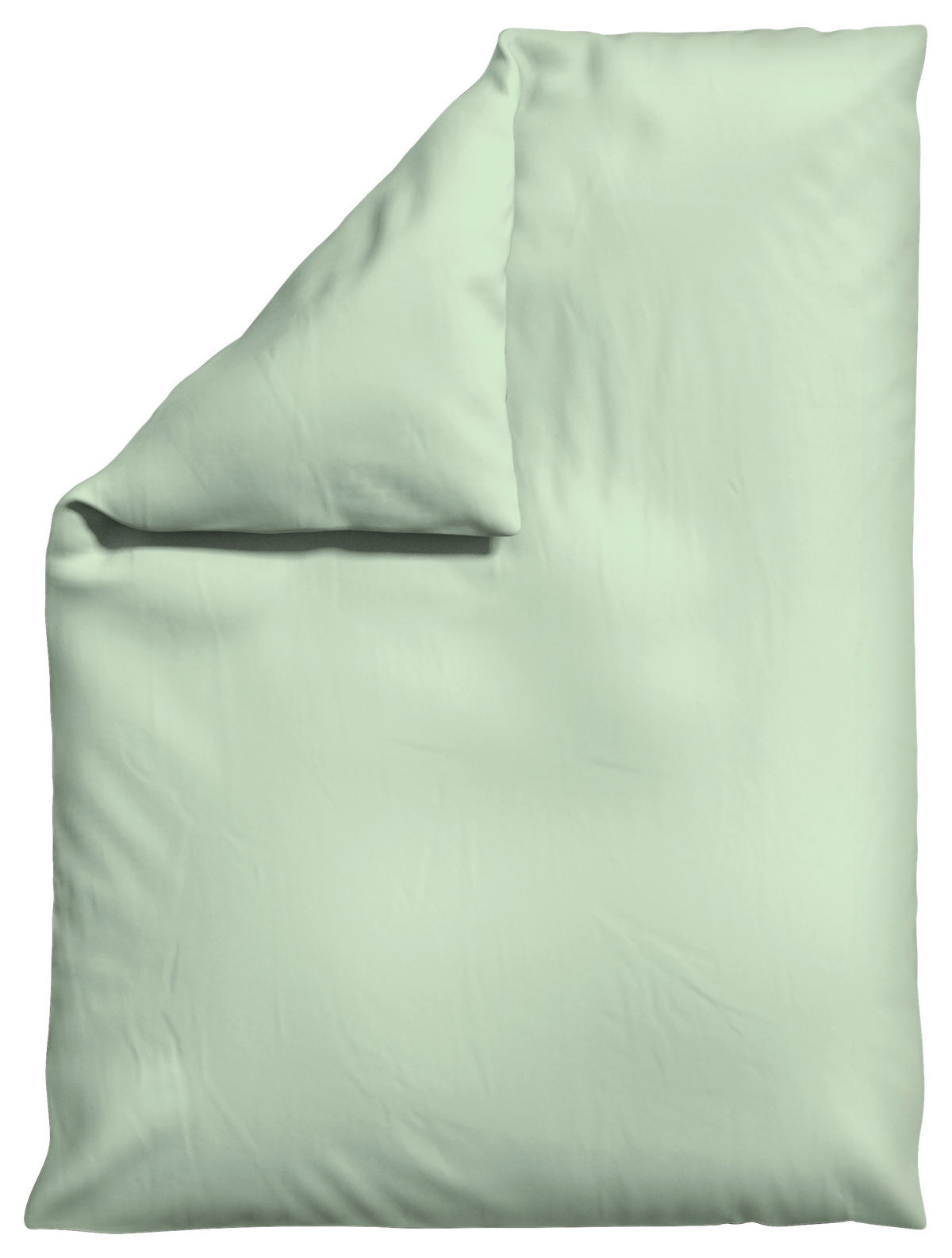 BETTDECKENBEZUG WOVEN SATIN Makosatin 155/220 cm  - Hellgrün, Basics, Textil (155/220cm) - Schlafgut