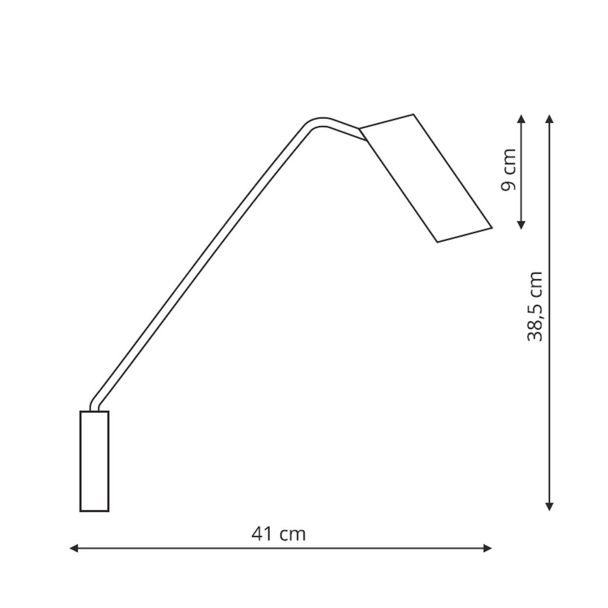 WANDLEUCHTE Futuro 9/38.5/41 cm  - Weiß, Design, Metall (9/38.5/41cm)