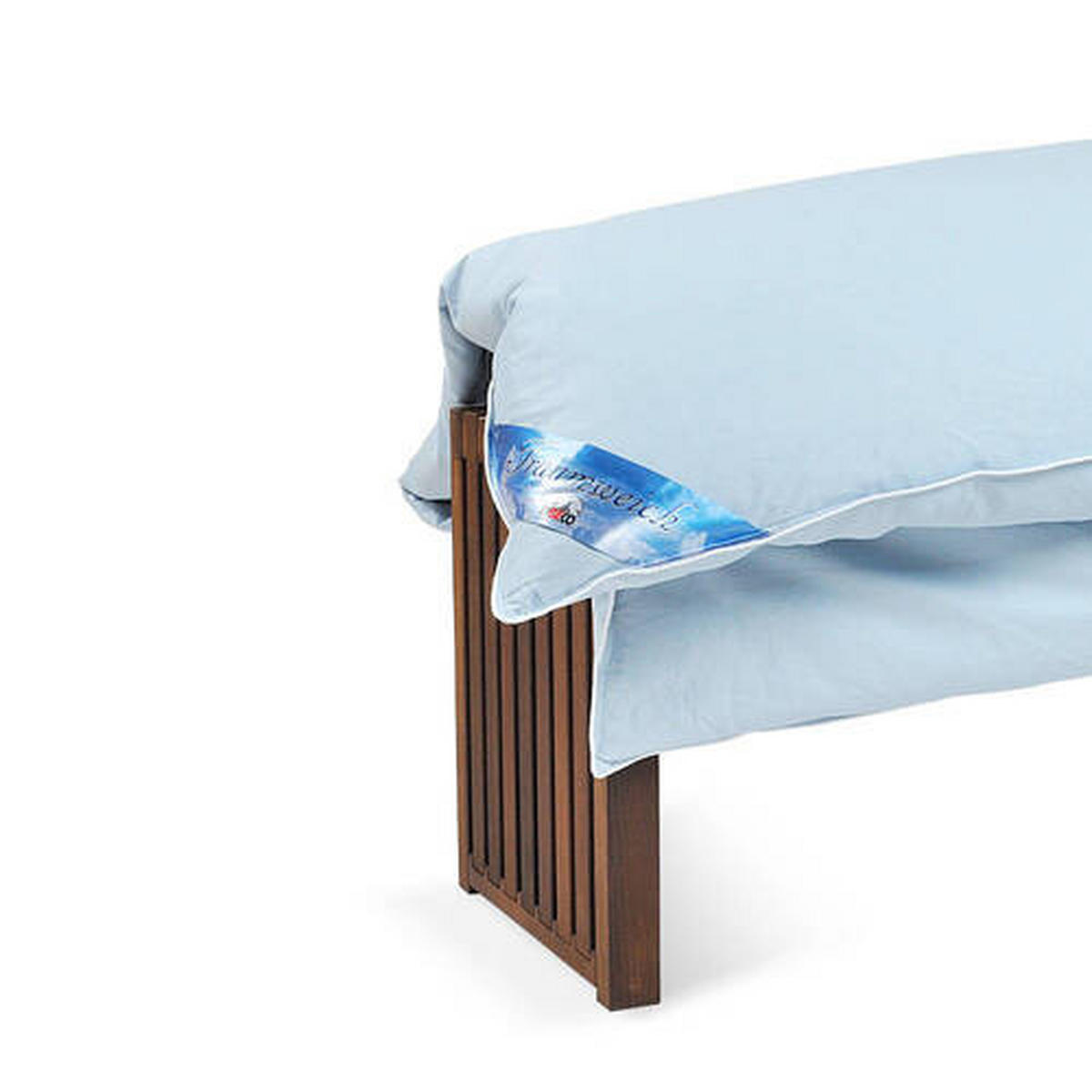 Ballonbett Leon, warm,hellblau 155/220 cm Leon  - Weiß/Hellblau, Basics, Textil (155/220cm)