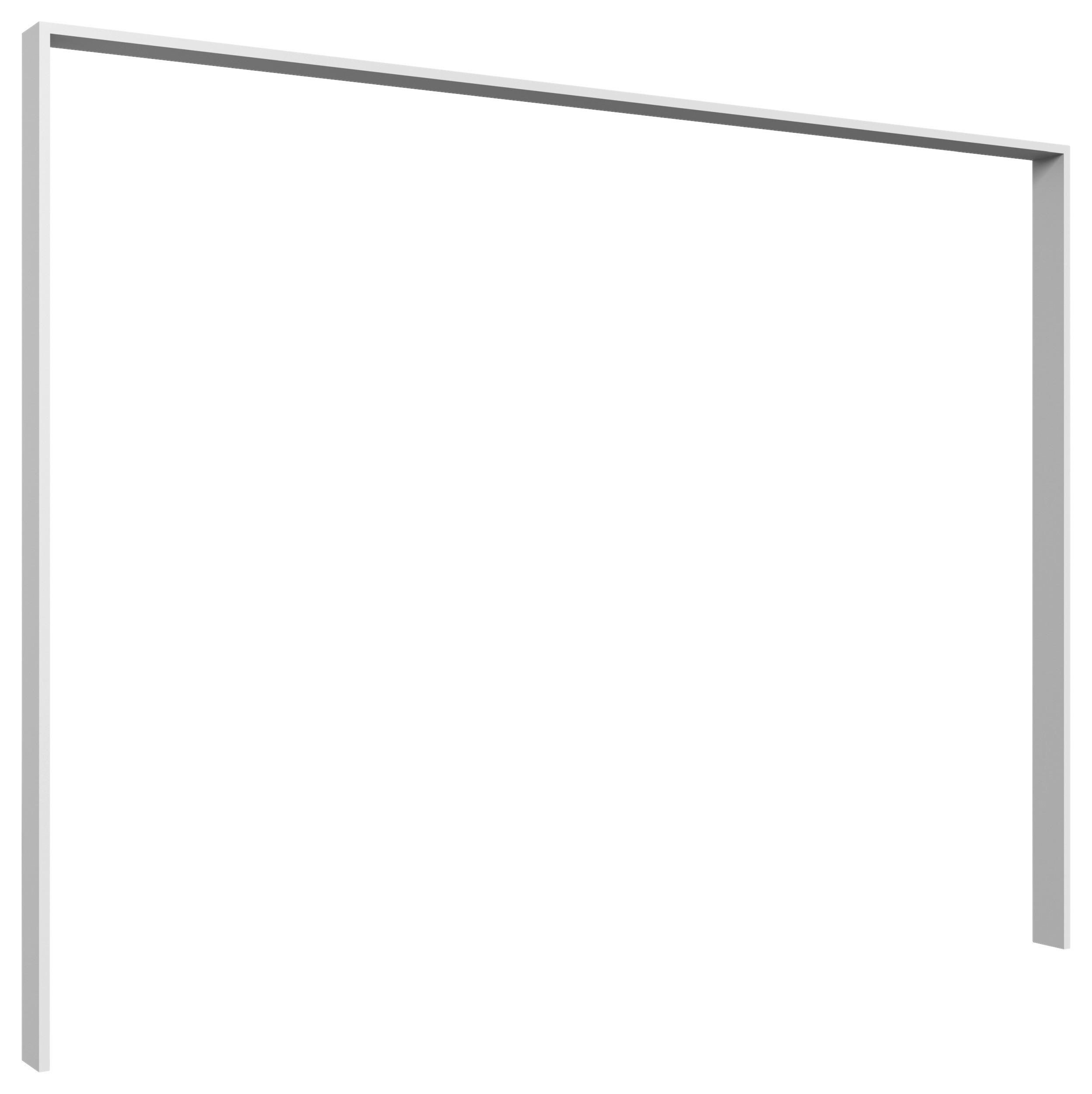 RAM FÖR GARDEROB 228/213/12 cm   - vit, Modern, trämaterial (228/213/12cm) - MID.YOU