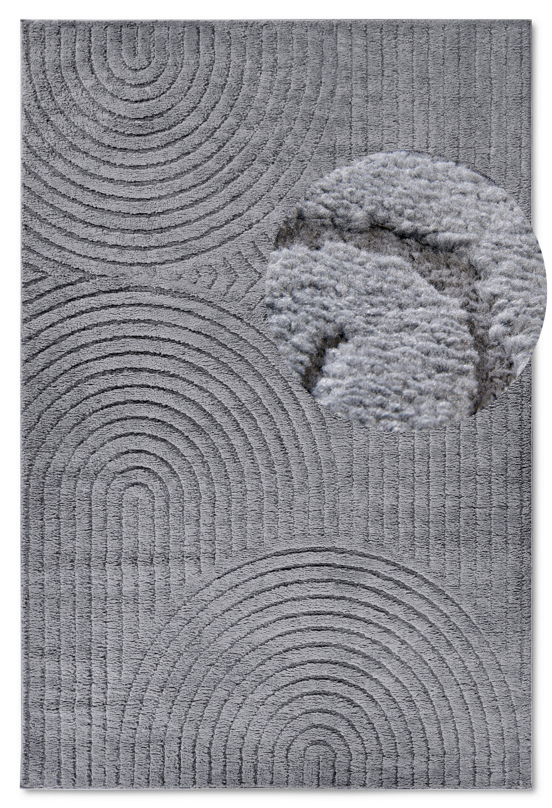 HOCHFLORTEPPICH 80/120 cm New York Anthrazit  - Anthrazit, Basics, Kunststoff/Textil (80/120cm) - Elle Decoration