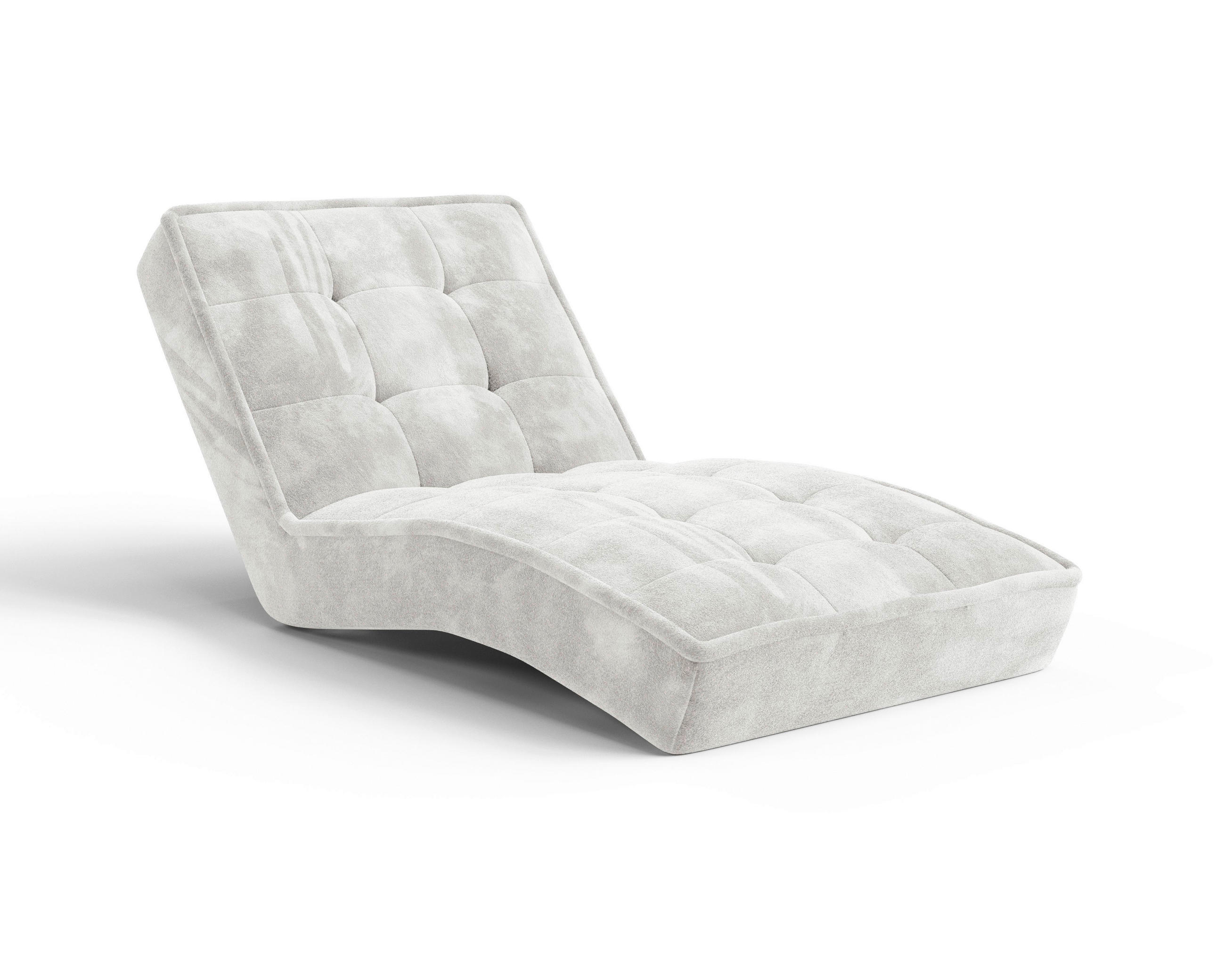 RELAXLIEGE Chenille Creme  - Creme/Schwarz, MODERN, Kunststoff/Textil (73/79/170cm) - Milino