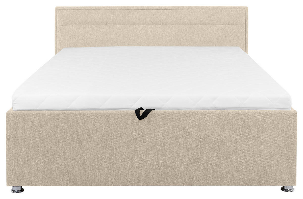POLSTERBETT Lattenrost, Bettkasten Beige 140/200 cm  - Beige, MODERN, Holz/Kunststoff (140/200cm) - MID.YOU