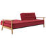 SCHLAFSOFA Webstoff Eichefarben, Grau - Eichefarben/Grau, Design, Holz/Textil (232/79/99cm) - Innovation