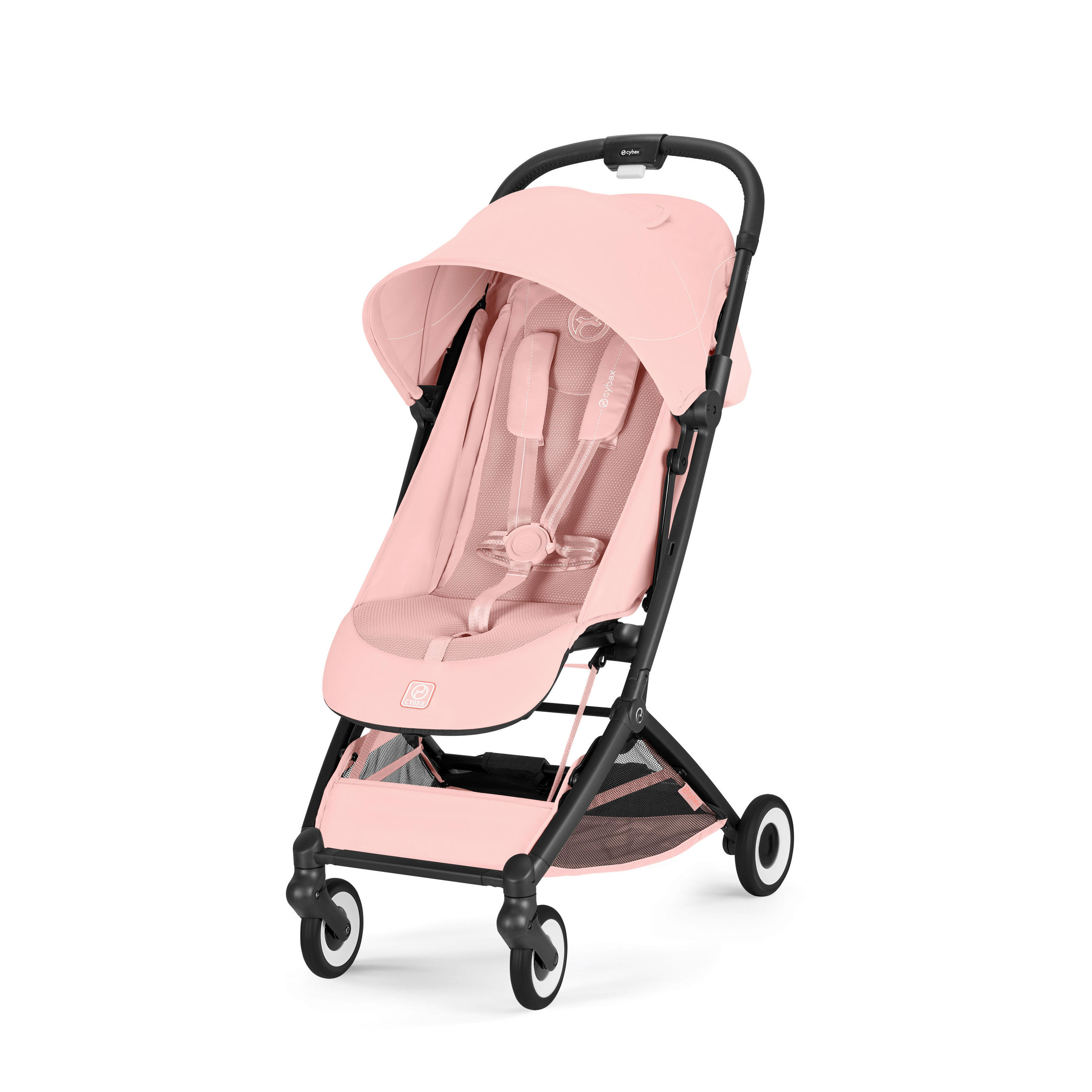 BUGGY ORFEO BLK  - Hellrosa/Schwarz, Basics, Kunststoff/Textil (77/52/102cm) - cybex GOLD