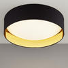 LED-DECKENLEUCHTE  - Goldfarben/Schwarz, Design, Kunststoff/Textil (60/13cm) - Fischer & Honsel