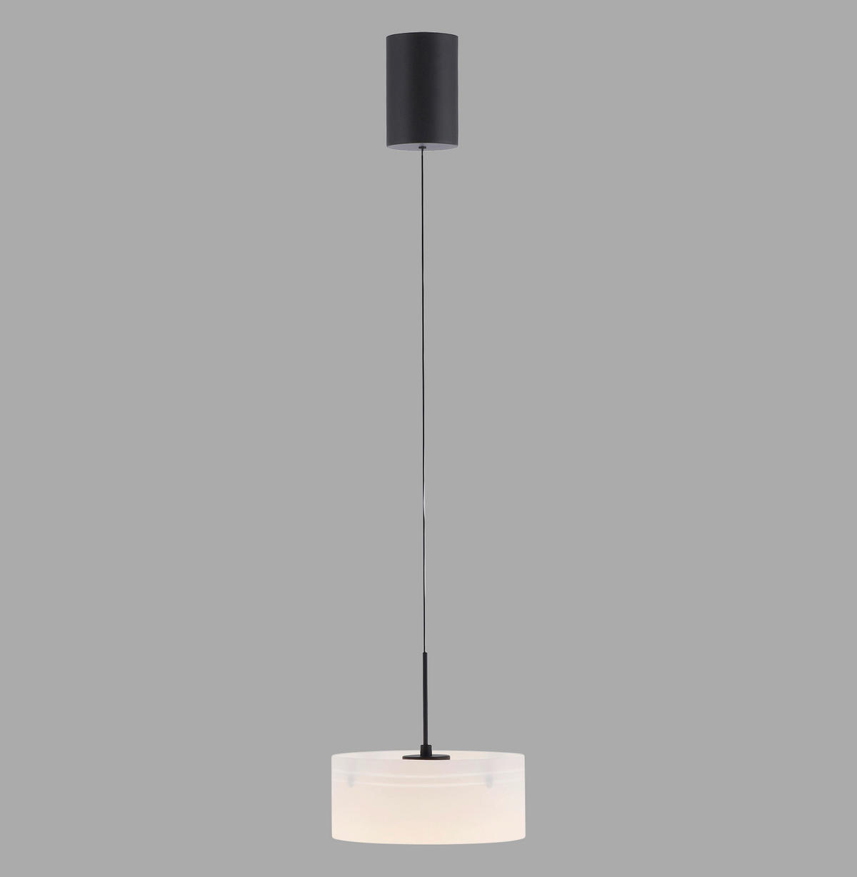 LED-HÄNGELEUCHTE 20/20/180 cm  - Schwarz, Design, Glas/Kunststoff (20/20/180cm)