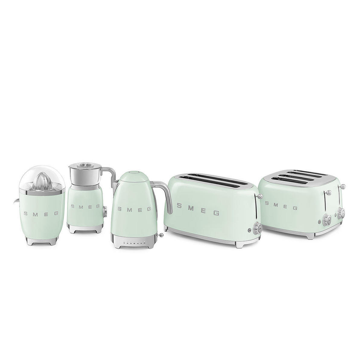 WASSERKOCHER 1.7 l  - Pastellgrün, Basics, Metall (22,6/24,8/17,1cm) - SMEG