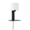 VÄGGLAMPA GOOD&MOJO  19/24/36 cm   - vit/svart, Trend, trä/textil (19/24/36cm) - Good & Mojo