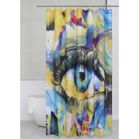 DUSCHVORHANG Eye 180/200 cm  - Multicolor, Design, Textil (180/200cm) - Esposa