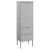 KOMMODE  in 40/138/42 cm  - Eichefarben/Alufarben, Trend, Holzwerkstoff/Kunststoff (40/138/42cm) - Stylife