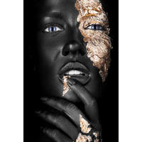 BILD 80/120 cm  - Goldfarben/Schwarz, Design, Kunststoff (80/120cm)
