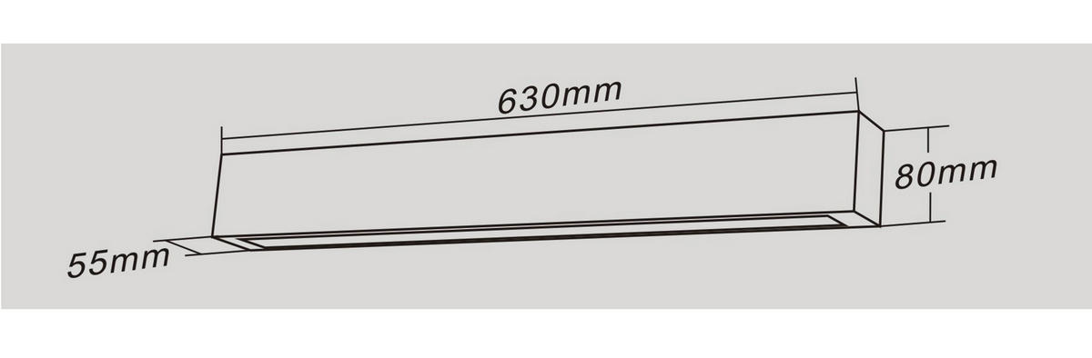 SPEGELLAMPA Ibros   - vit, Design, metall (8/63/5.5cm)