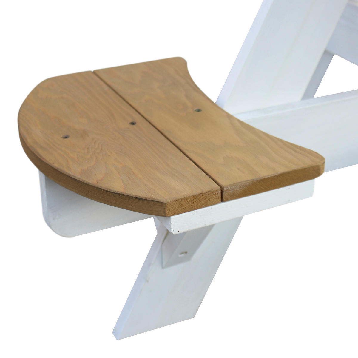 KINDER-GARTENSET Holz  - Braun/Weiß, KONVENTIONELL, Holz (120/56/120cm) - Ambia Garden