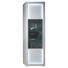 VITRINE Weiß - Silberfarben/Weiß, Design, Glas/Kunststoff (60/204/41cm) - Carryhome