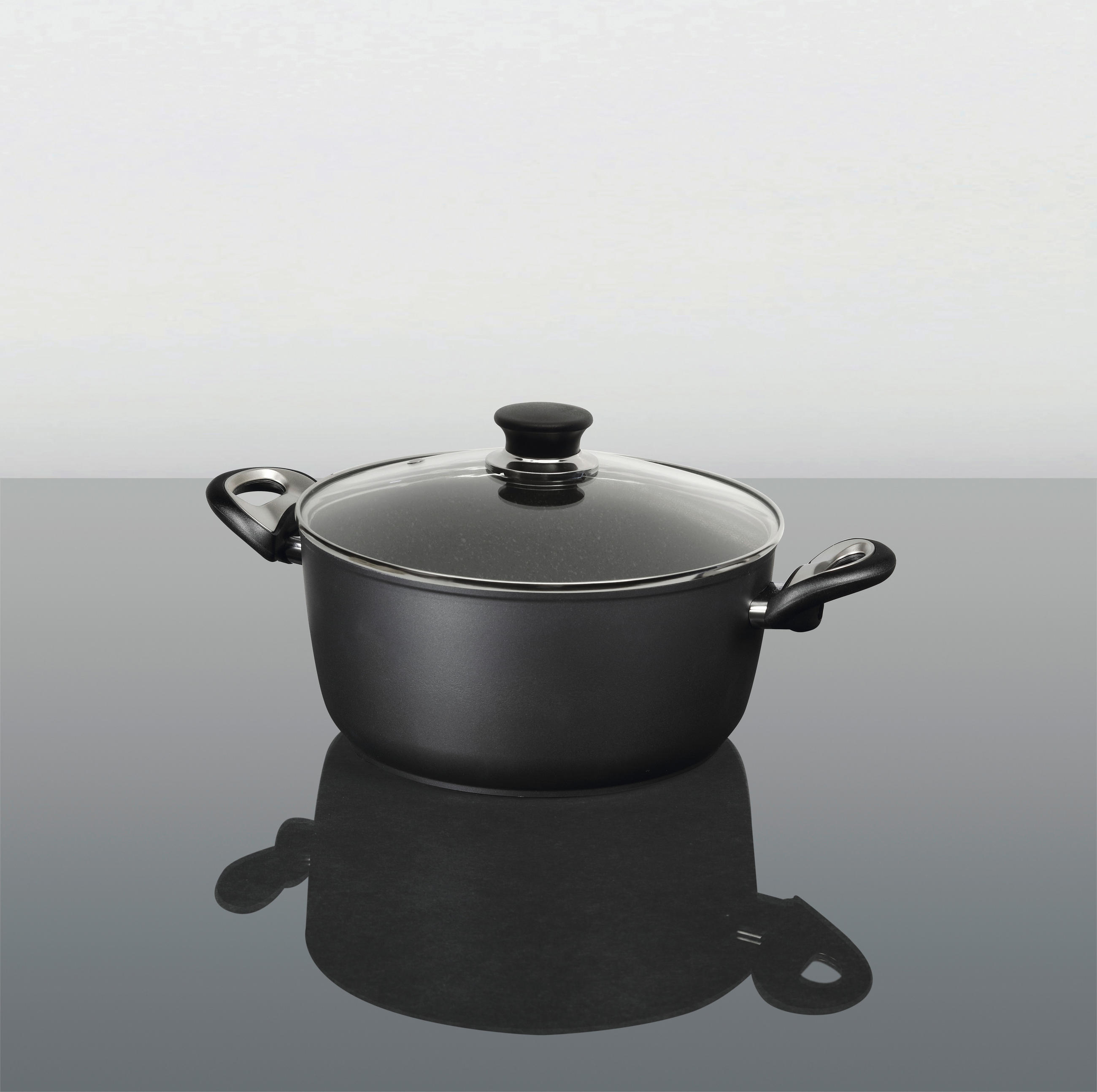 KOCHTOPF BALLARINI TOSCANA 4,750 L  - Schwarz, Basics, Glas/Metall (24cm) - Ballarini