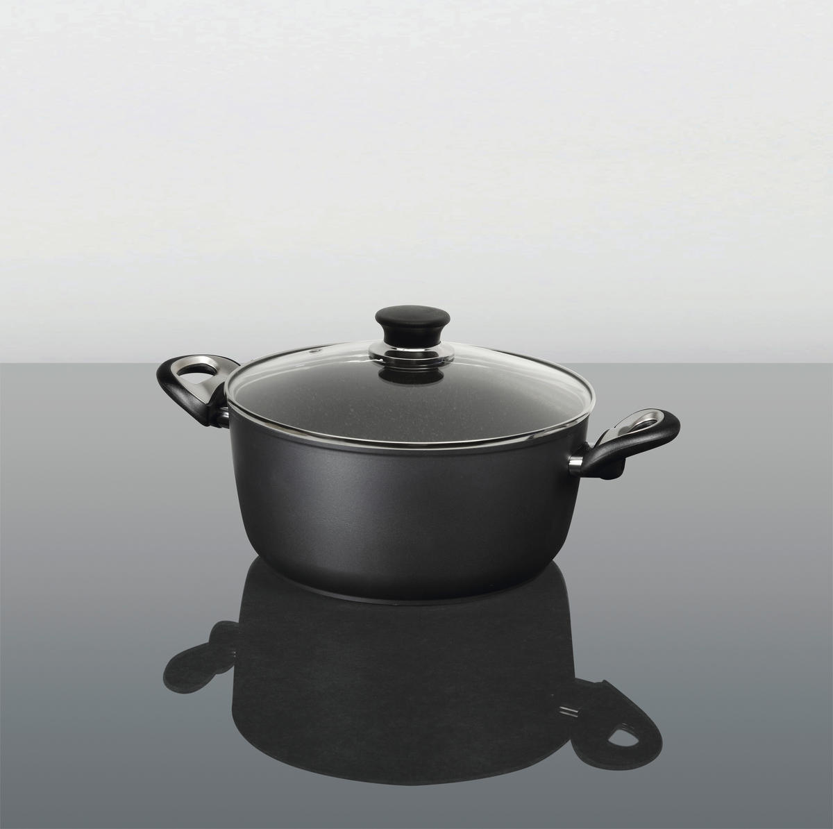 KOCHTOPF BALLARINI TOSCANA 4,750 L  - Schwarz, Basics, Glas/Metall (24cm) - Ballarini